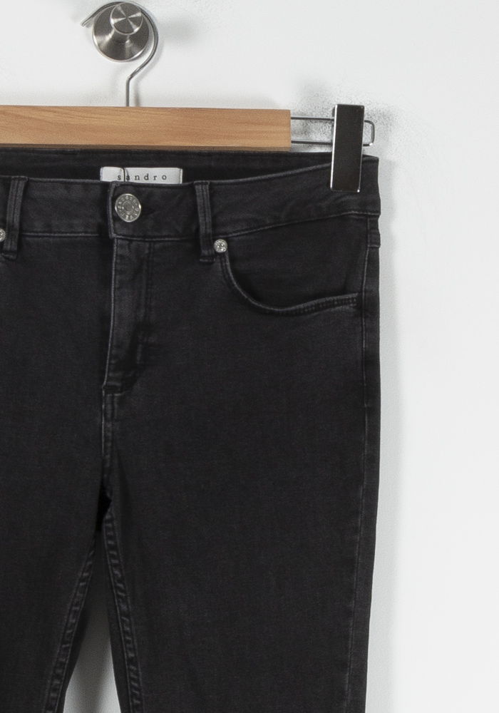 Jean Skinny Noir - Taille S/36 de la marque Sandro | PARAD64639 - Vendu par Paradigme - Image 3