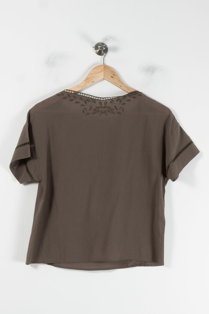 Blouse Verte - Taille S/36 de la marque Comptoir des Cotonniers | PARAD64641 - Vendu par Paradigme - Image 4