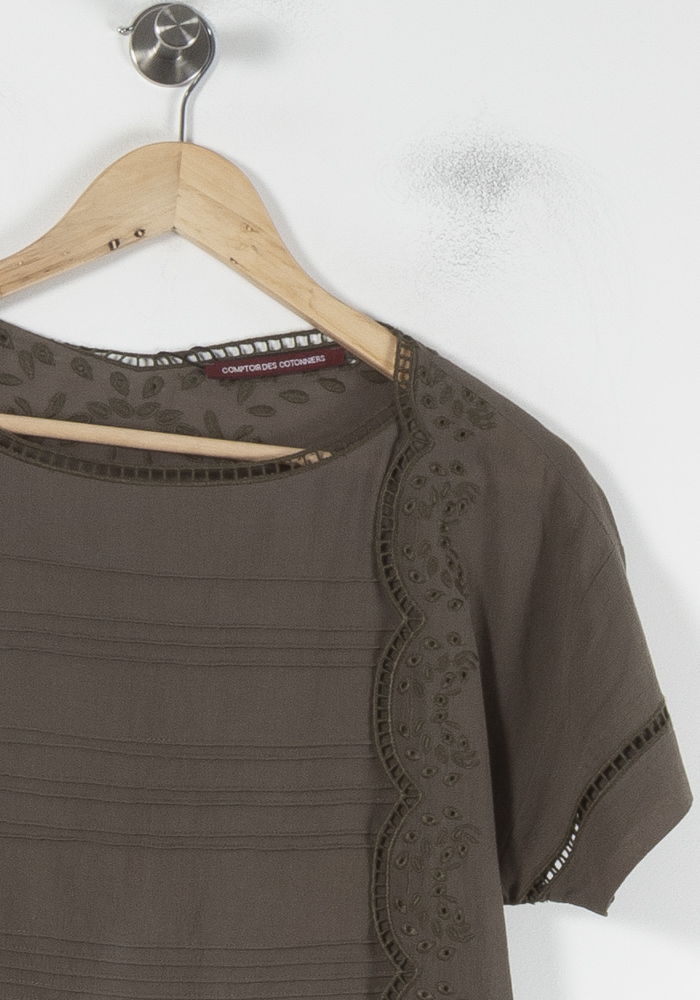 Blouse Verte - Taille S/36 de la marque Comptoir des Cotonniers | PARAD64641 - Vendu par Paradigme - Image 3