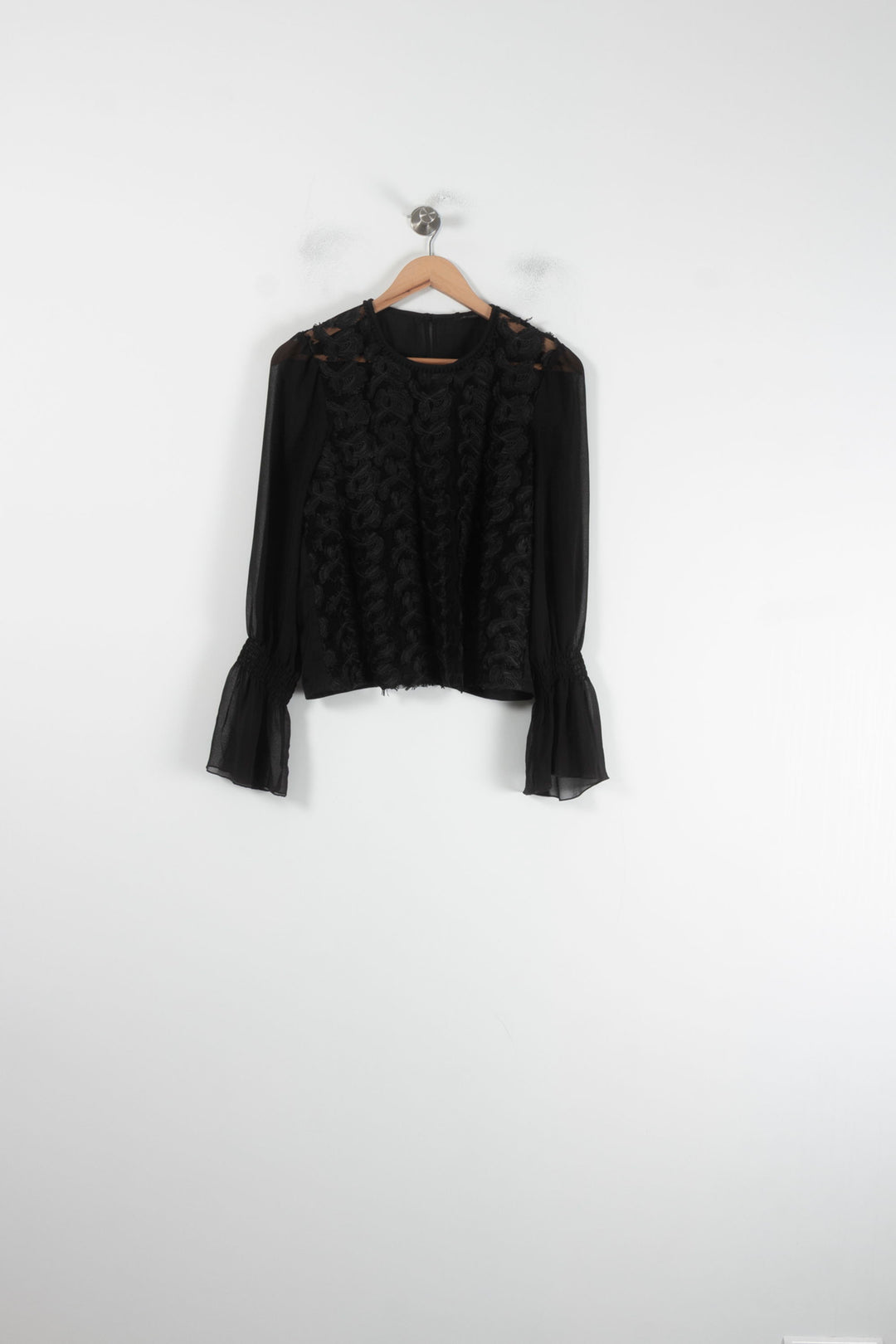 Blouse Noire - Taille M/38 de la marque IKKS | PARAD64647 - Vendu par Paradigme - Image 4