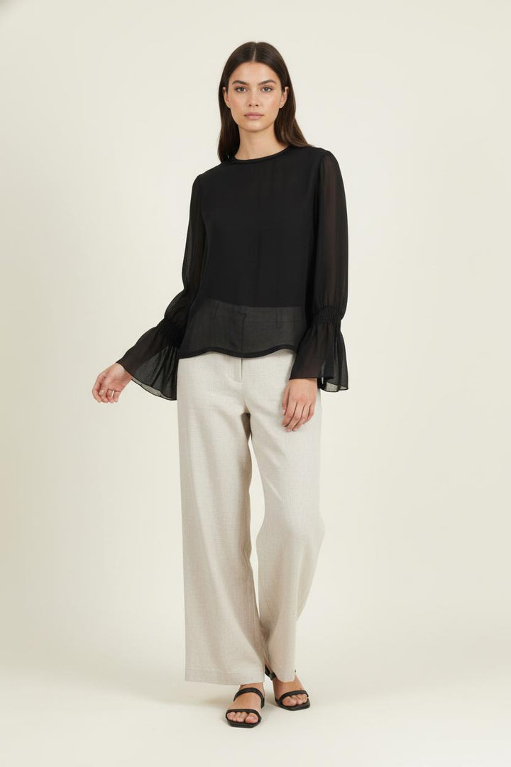 Blouse Noire - Taille M/38 de la marque IKKS | PARAD64647 - Vendu par Paradigme - Image 1