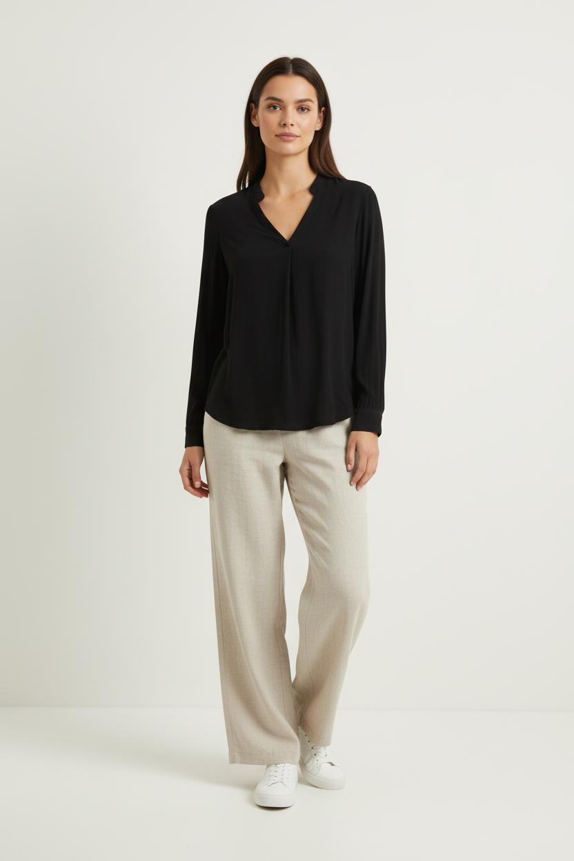 Blouse Noire - Taille S/36 de la marque IKKS | PARAD64650 - Vendu par Paradigme - Image 1