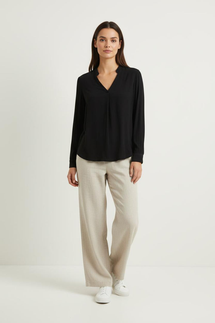Blouse Noire - Taille S/36 de la marque IKKS | PARAD64650 - Vendu par Paradigme - Image 1