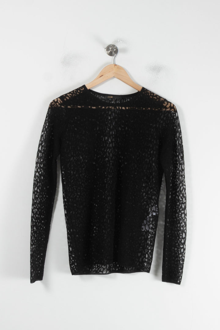 Blouse Noire - Taille M/38 de la marque Maje | PARAD64654 - Vendu par Paradigme - Image 2