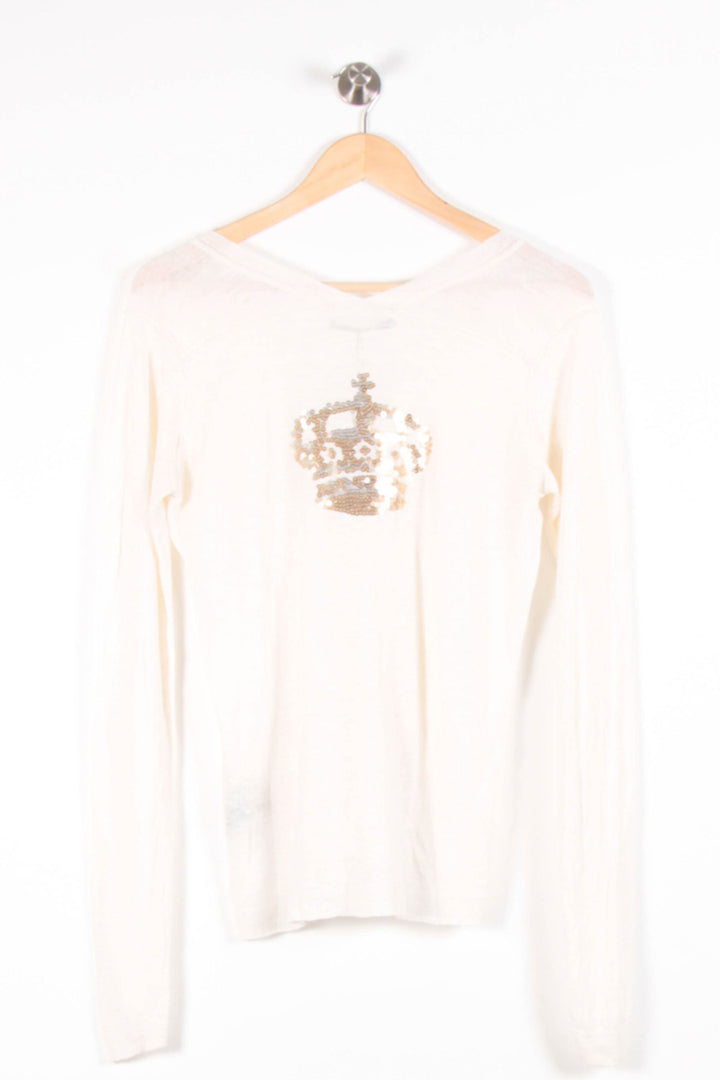 Pull Blanc - Taille L/40 de la marque IKKS | PARAD64662 - Vendu par Paradigme - Image 4