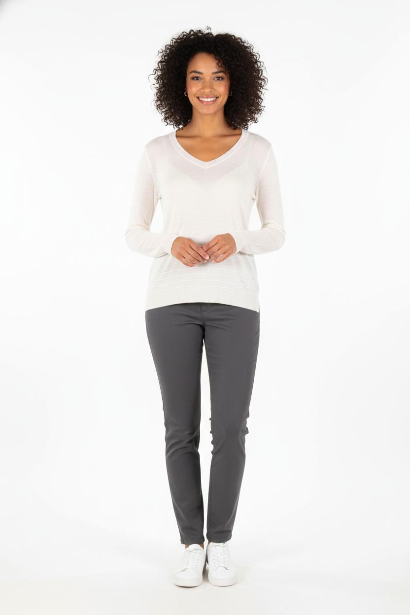 Pull Blanc - Taille L/40 de la marque IKKS | PARAD64662 - Vendu par Paradigme - Image 1