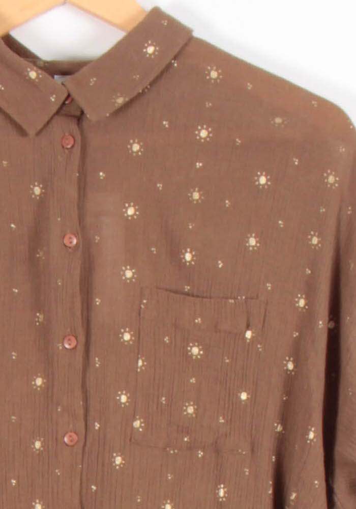 Chemise Marron - Taille M/38 de la marque Des petits hauts | PARAD64669 - Vendu par Paradigme - Image 3