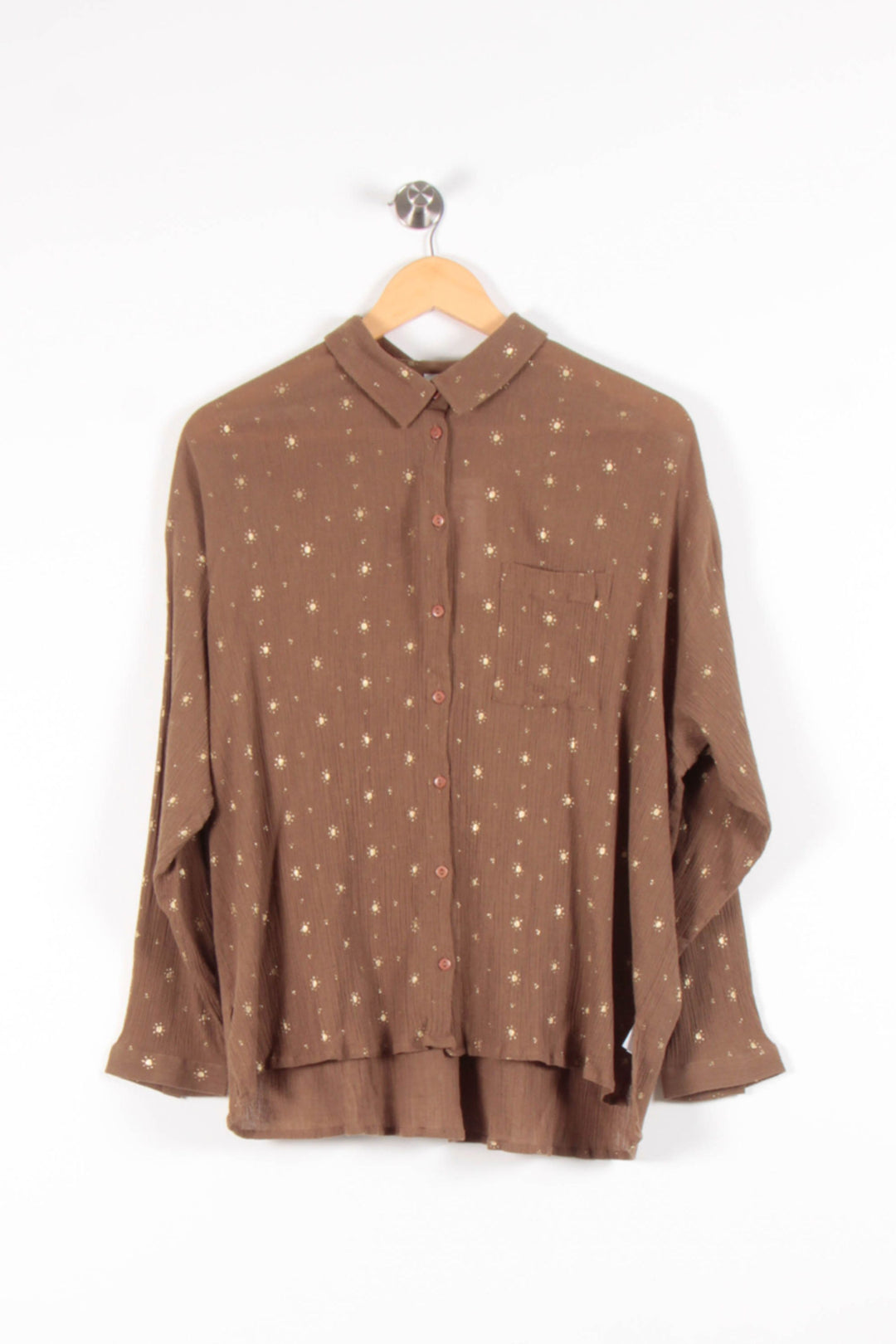 Chemise Marron - Taille M/38 de la marque Des petits hauts | PARAD64669 - Vendu par Paradigme - Image 2