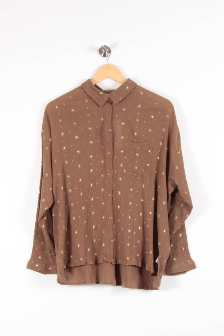 Chemise Marron - Taille M/38 de la marque Des petits hauts | PARAD64669 - Vendu par Paradigme - Image 2