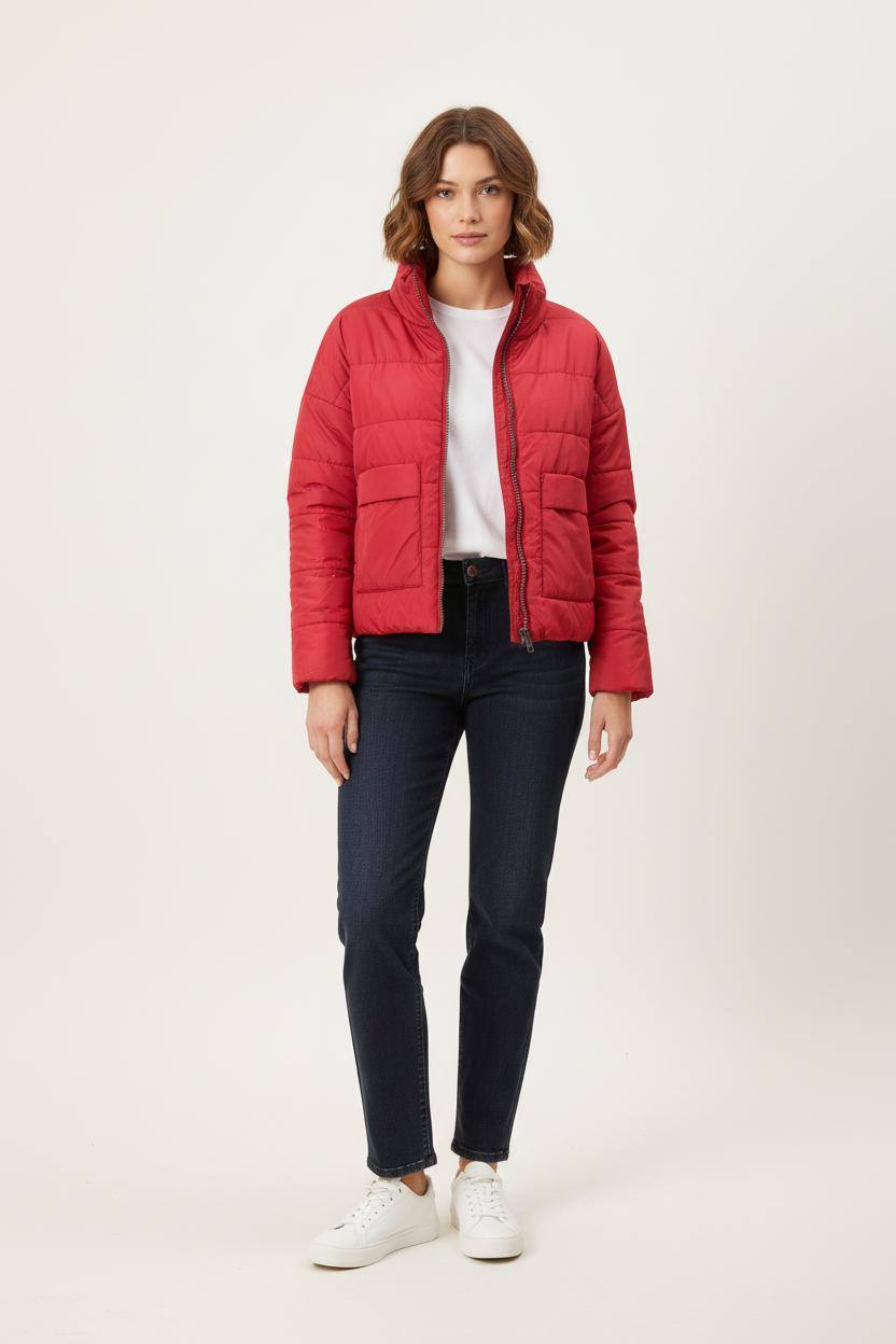 Doudoune Rouge - Taille S/36 de la marque IKKS | PARAD64677 - Vendu par Paradigme - Image 1