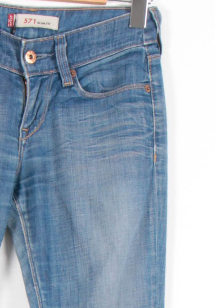 Jean Slim Bleu - Taille S/36 de la marque Levi's | PARAD64678 - Vendu par Paradigme - Image 3