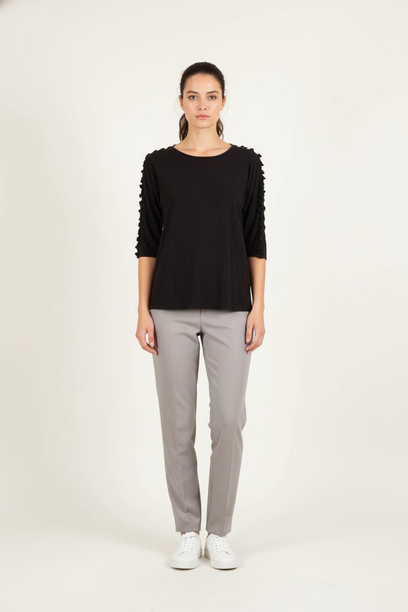 T-shirt Noir - Taille M/38 de la marque Maje | PARAD64680 - Vendu par Paradigme - Image 1