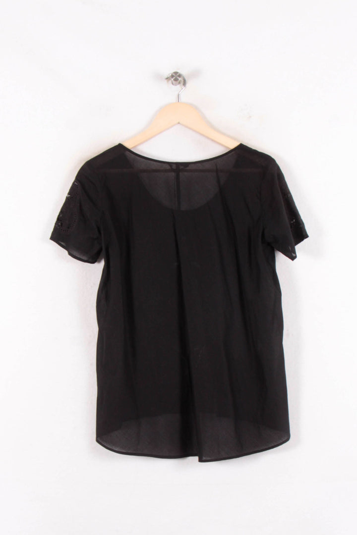 Blouse Noire - Taille M/38 de la marque The Kooples | PARAD64685 - Vendu par Paradigme - Image 4