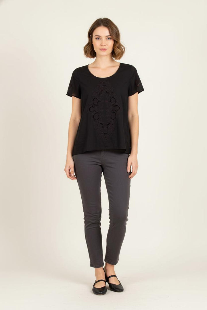 Blouse Noire - Taille M/38 de la marque The Kooples | PARAD64685 - Vendu par Paradigme - Image 1