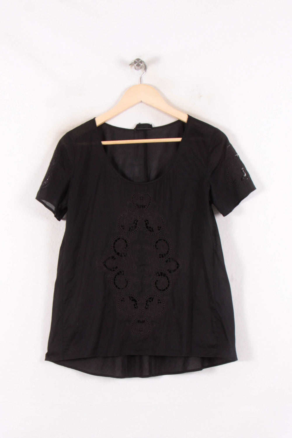 Blouse Noire - Taille M/38 de la marque The Kooples | PARAD64685 - Vendu par Paradigme - Image 2