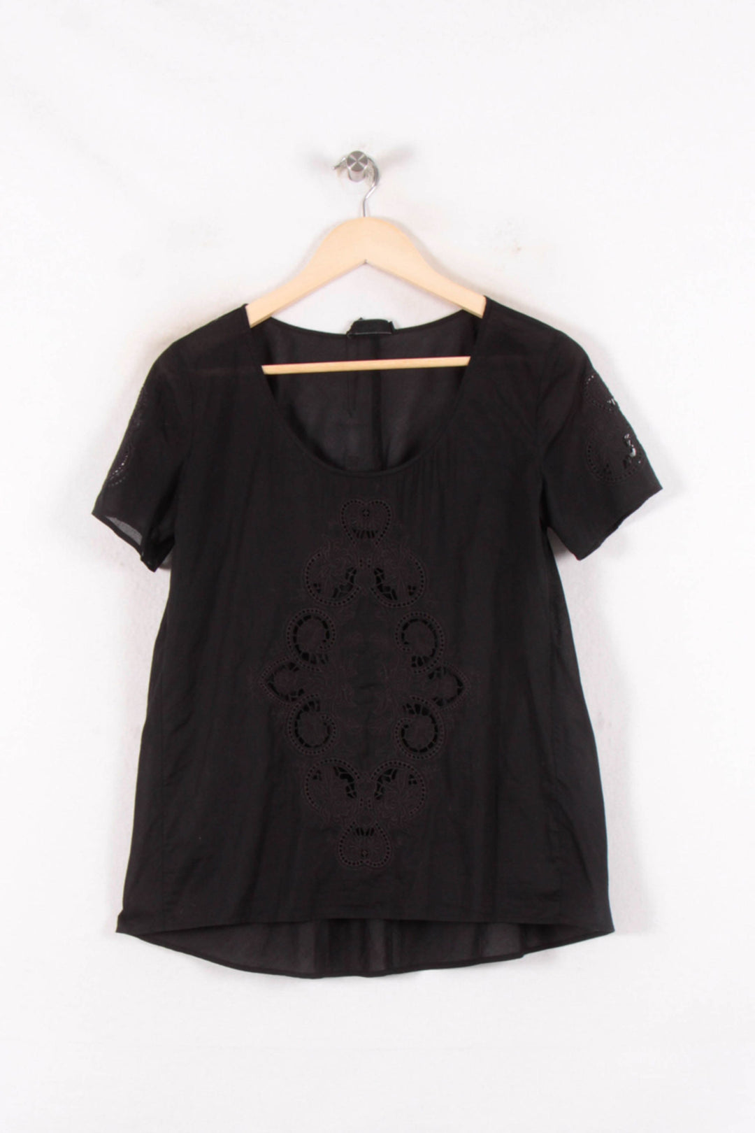 Blouse Noire - Taille M/38 de la marque The Kooples | PARAD64685 - Vendu par Paradigme - Image 2