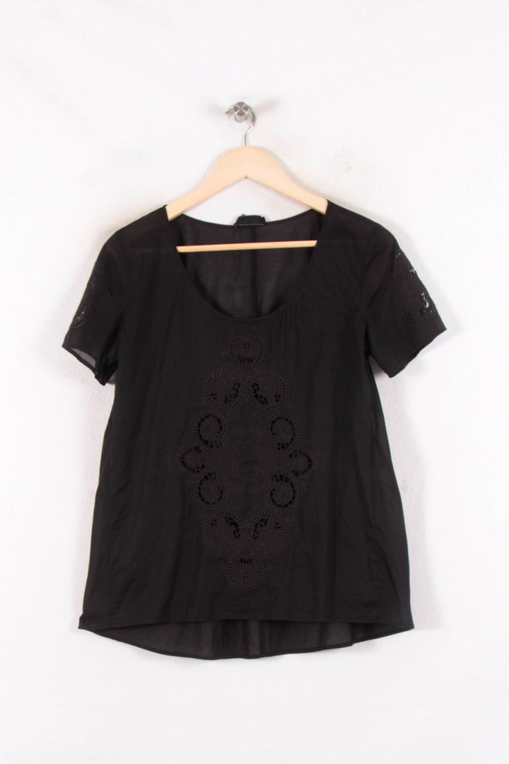 Blouse Noire - Taille M/38 de la marque The Kooples | PARAD64685 - Vendu par Paradigme - Image 2