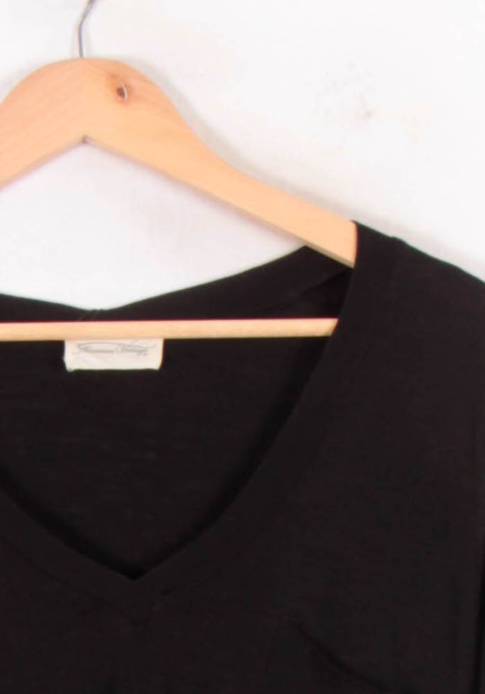 Tee-shirt Noir - Taille S/36 de la marque American Vintage | PARAD64686 - Vendu par Paradigme - Image 3