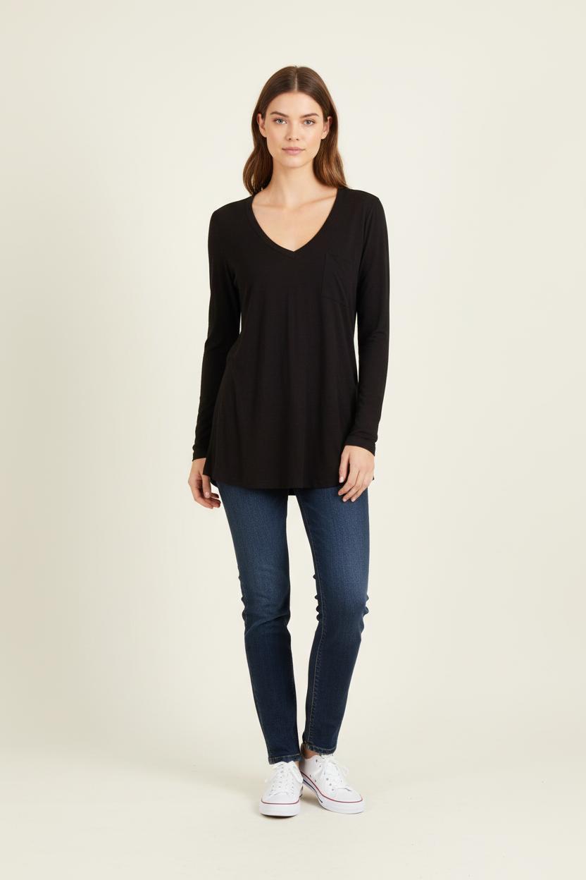 Tee-shirt Noir - Taille S/36 de la marque American Vintage | PARAD64686 - Vendu par Paradigme - Image 1
