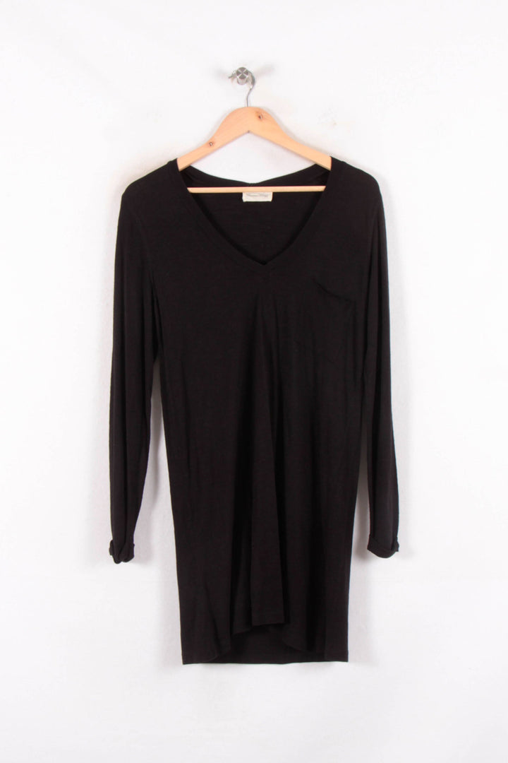 Tee-shirt Noir - Taille S/36 de la marque American Vintage | PARAD64686 - Vendu par Paradigme - Image 2