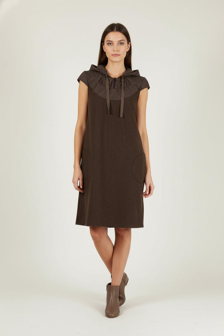 Robe Courte Marron - Taille M/38 de la marque IKKS | PARAD64694 - Vendu par Paradigme - Image 1