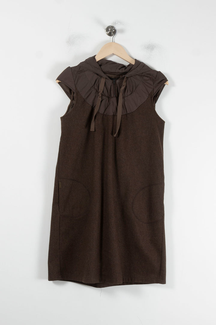 Robe Courte Marron - Taille M/38 de la marque IKKS | PARAD64694 - Vendu par Paradigme - Image 2