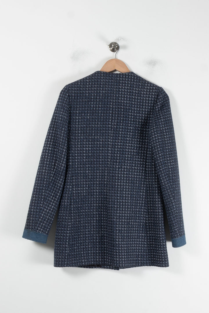 Manteau Bleu - Taille XS/34 de la marque Claudie Pierlot | PARAD64698 - Vendu par Paradigme - Image 4