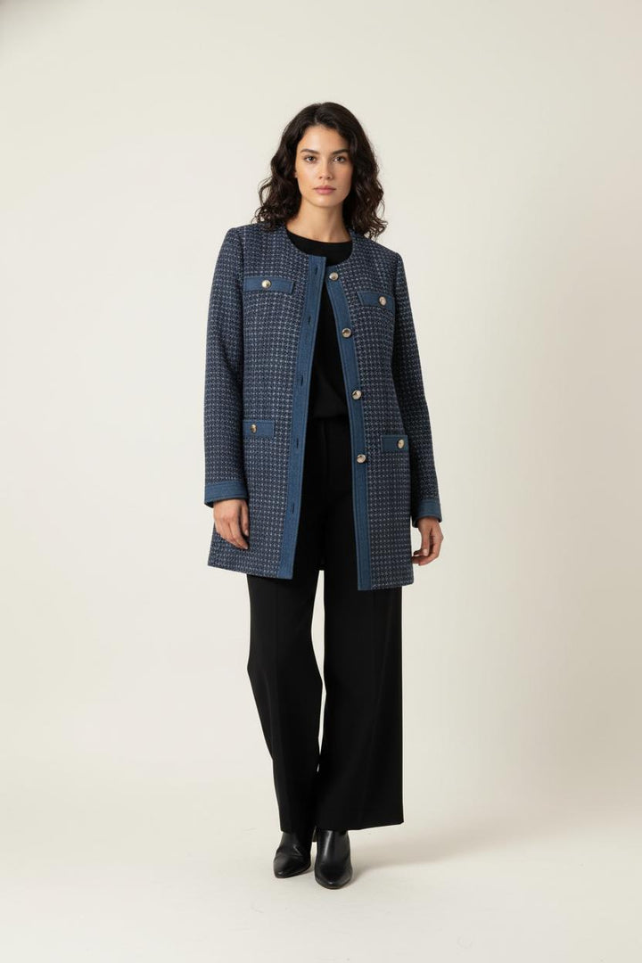 Manteau Bleu - Taille XS/34 de la marque Claudie Pierlot | PARAD64698 - Vendu par Paradigme - Image 1