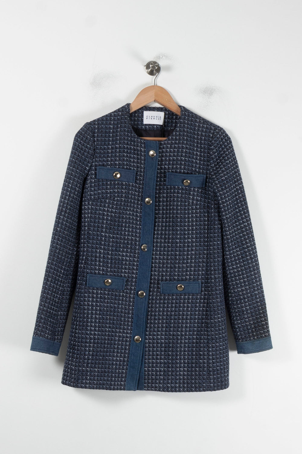 Manteau Bleu - Taille XS/34 de la marque Claudie Pierlot | PARAD64698 - Vendu par Paradigme - Image 2