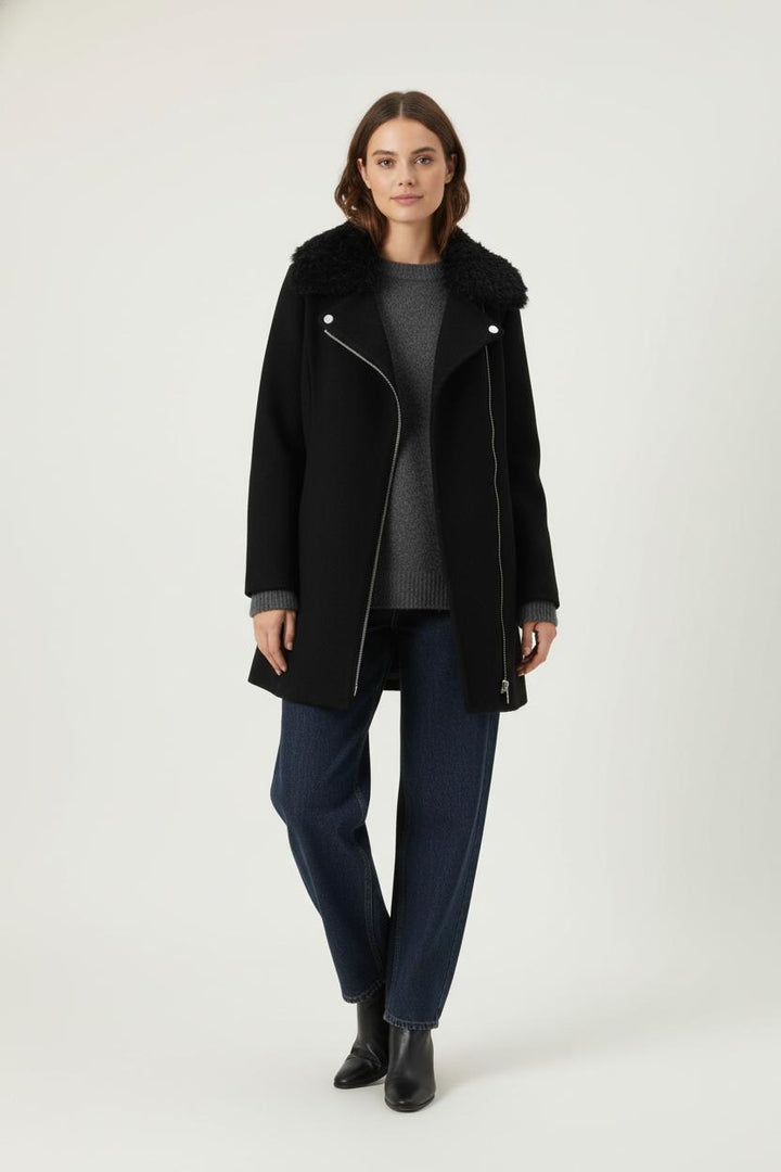 Manteau Noir - Taille S/36 de la marque Claudie Pierlot | PARAD64700 - Vendu par Paradigme - Image 1