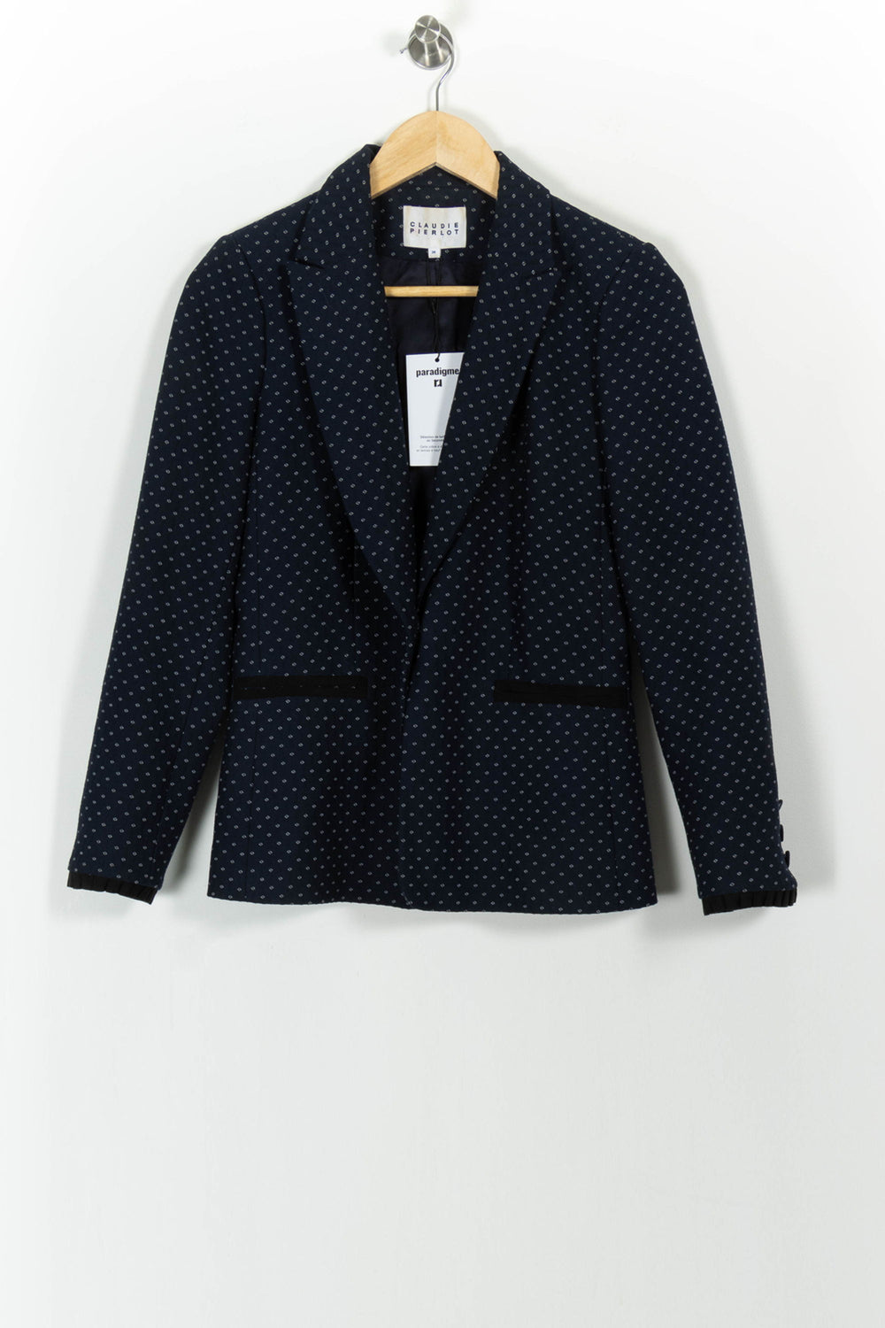 Blazer Bleu - Taille S/36 de la marque Claudie Pierlot | PARAD64701 - Vendu par Paradigme - Image 2