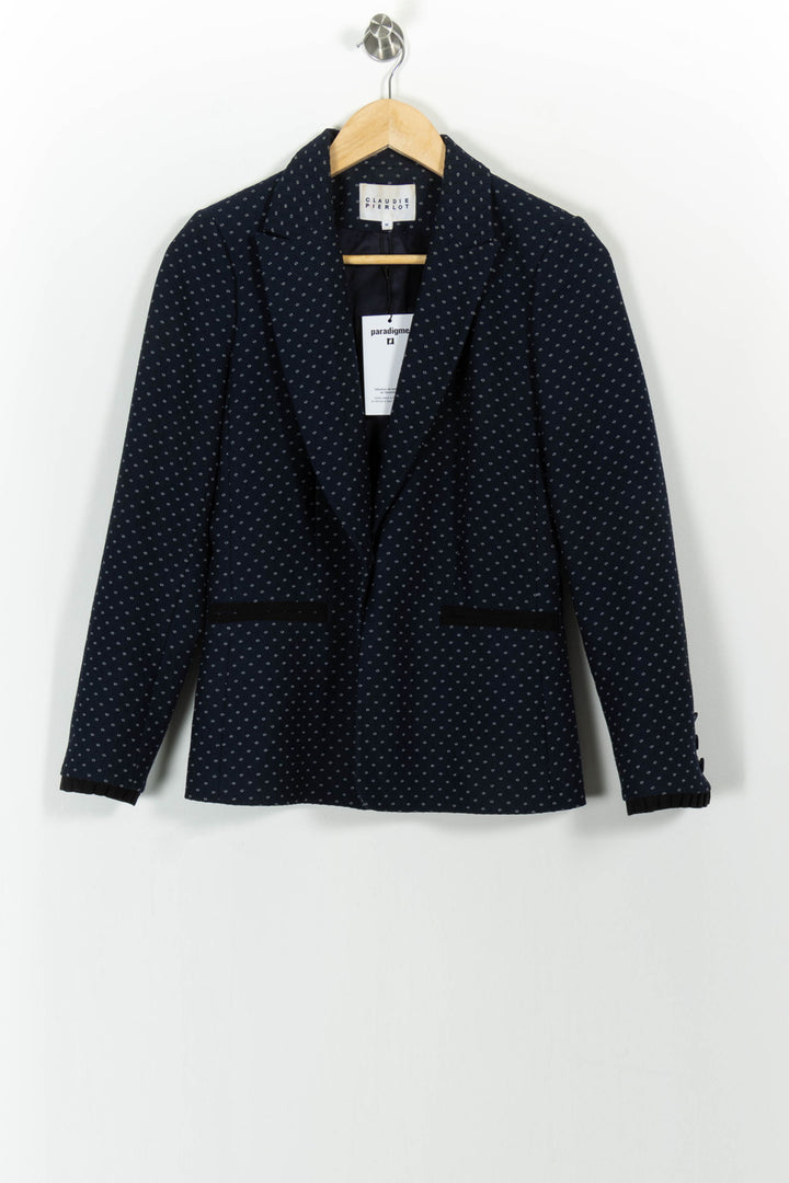 Blazer Bleu - Taille S/36 de la marque Claudie Pierlot | PARAD64701 - Vendu par Paradigme - Image 2