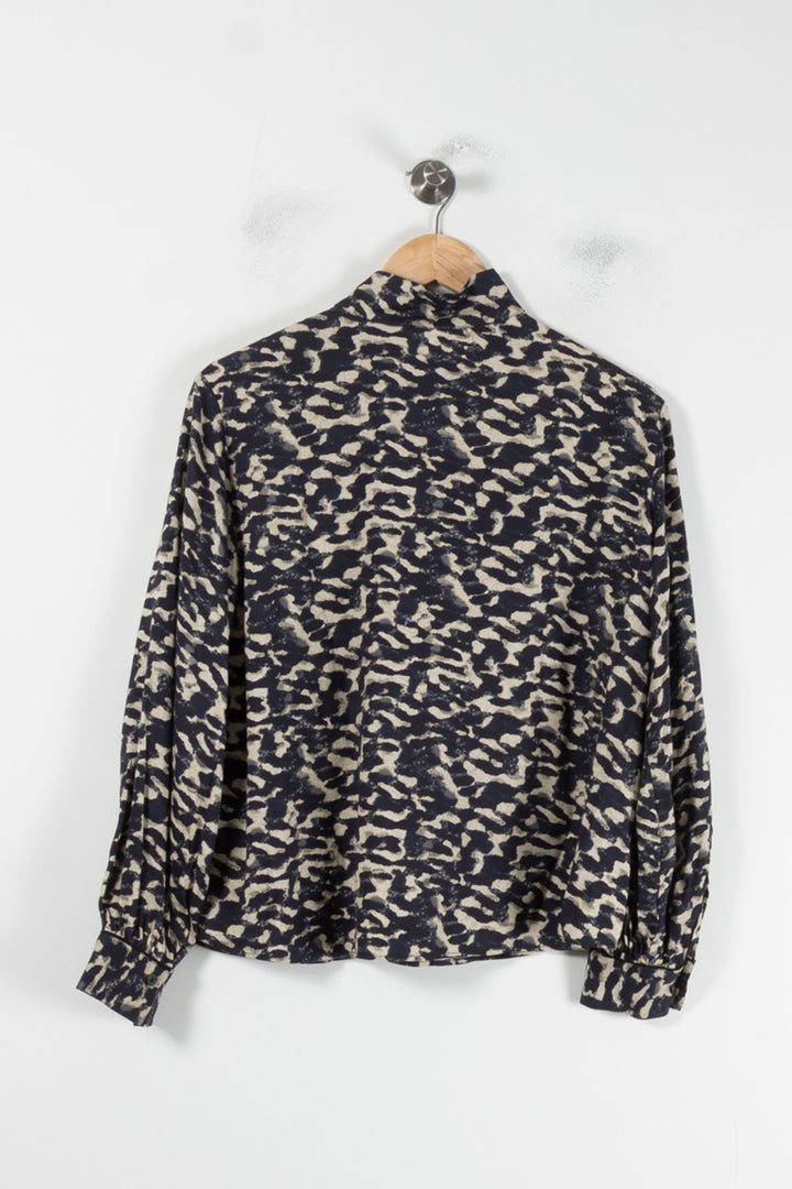 Blouse Noire et Beige - Taille XS/34 de la marque ba&sh | PARAD64703 - Vendu par Paradigme - Image 4