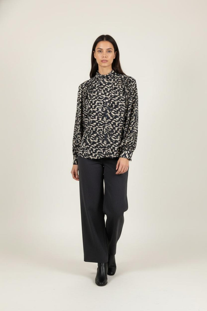 Blouse Noire et Beige - Taille XS/34 de la marque ba&sh | PARAD64703 - Vendu par Paradigme - Image 1