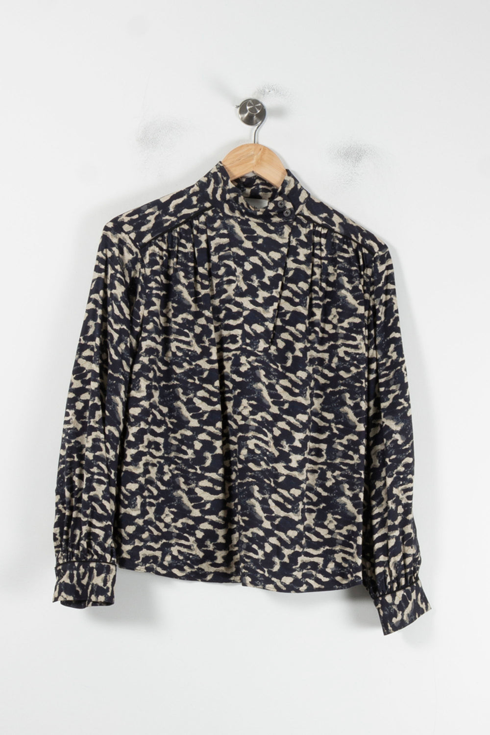 Blouse Noire et Beige - Taille XS/34 de la marque ba&sh | PARAD64703 - Vendu par Paradigme - Image 2