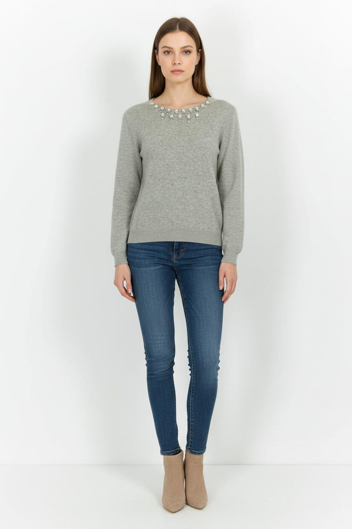 Pull Gris - Taille S/36 de la marque Claudie Pierlot | PARAD64707 - Vendu par Paradigme - Image 1