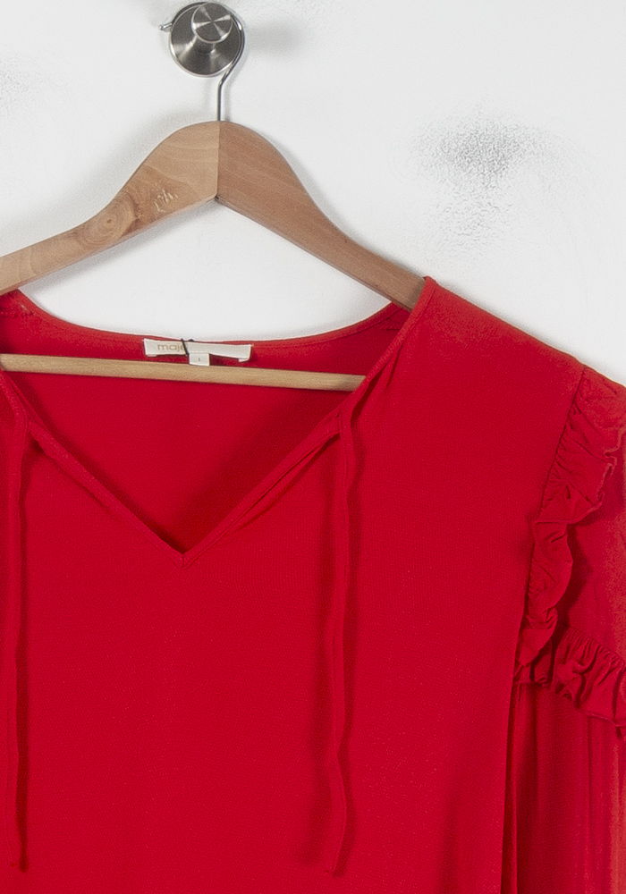 Blouse Rouge - Taille S/36 de la marque Maje | PARAD64712 - Vendu par Paradigme - Image 3