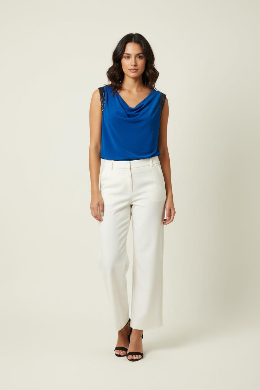 Débardeur Bleu et Noir - Taille S/36 de la marque Maje | PARAD64713 - Vendu par Paradigme - Image 1