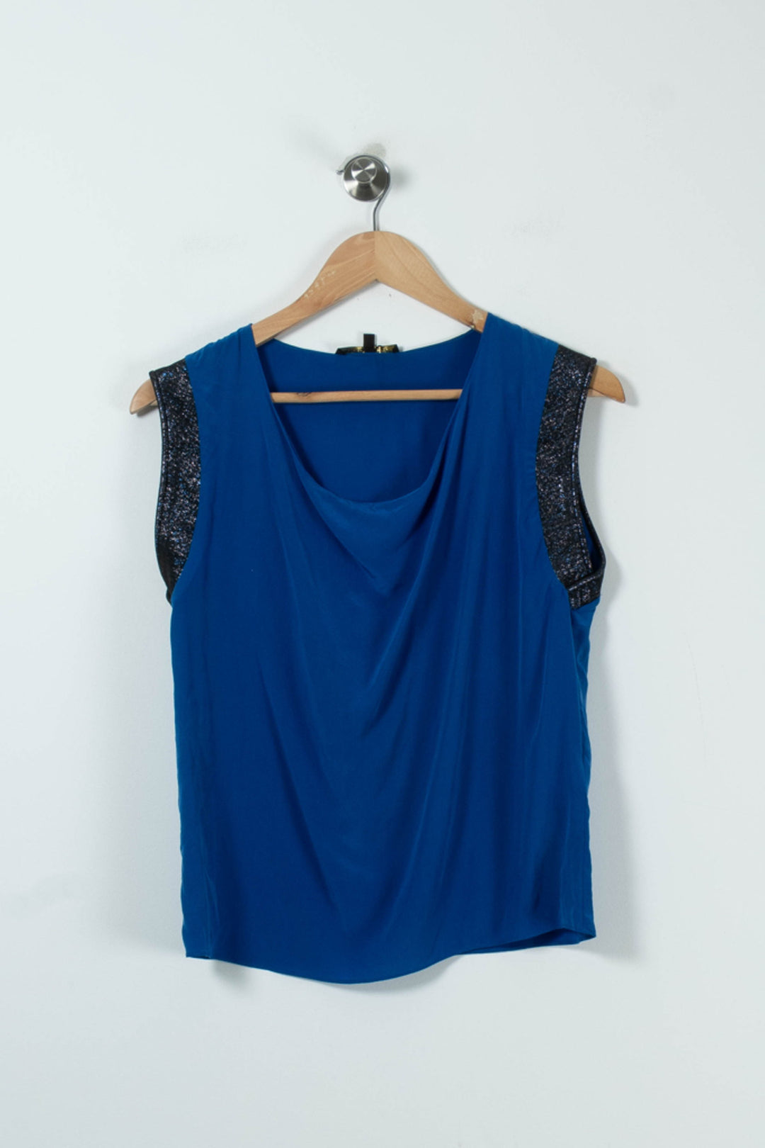 Débardeur Bleu et Noir - Taille S/36 de la marque Maje | PARAD64713 - Vendu par Paradigme - Image 2