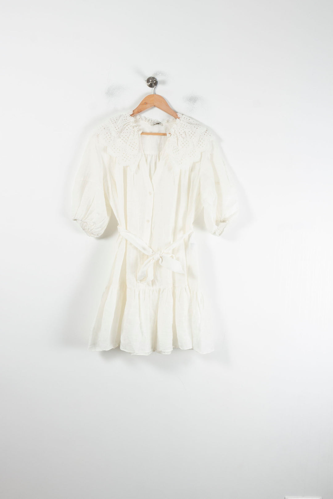 Robe Courte Blanche - Taille L/40 de la marque Sandro | PARAD64732 - Vendu par Paradigme - Image 2