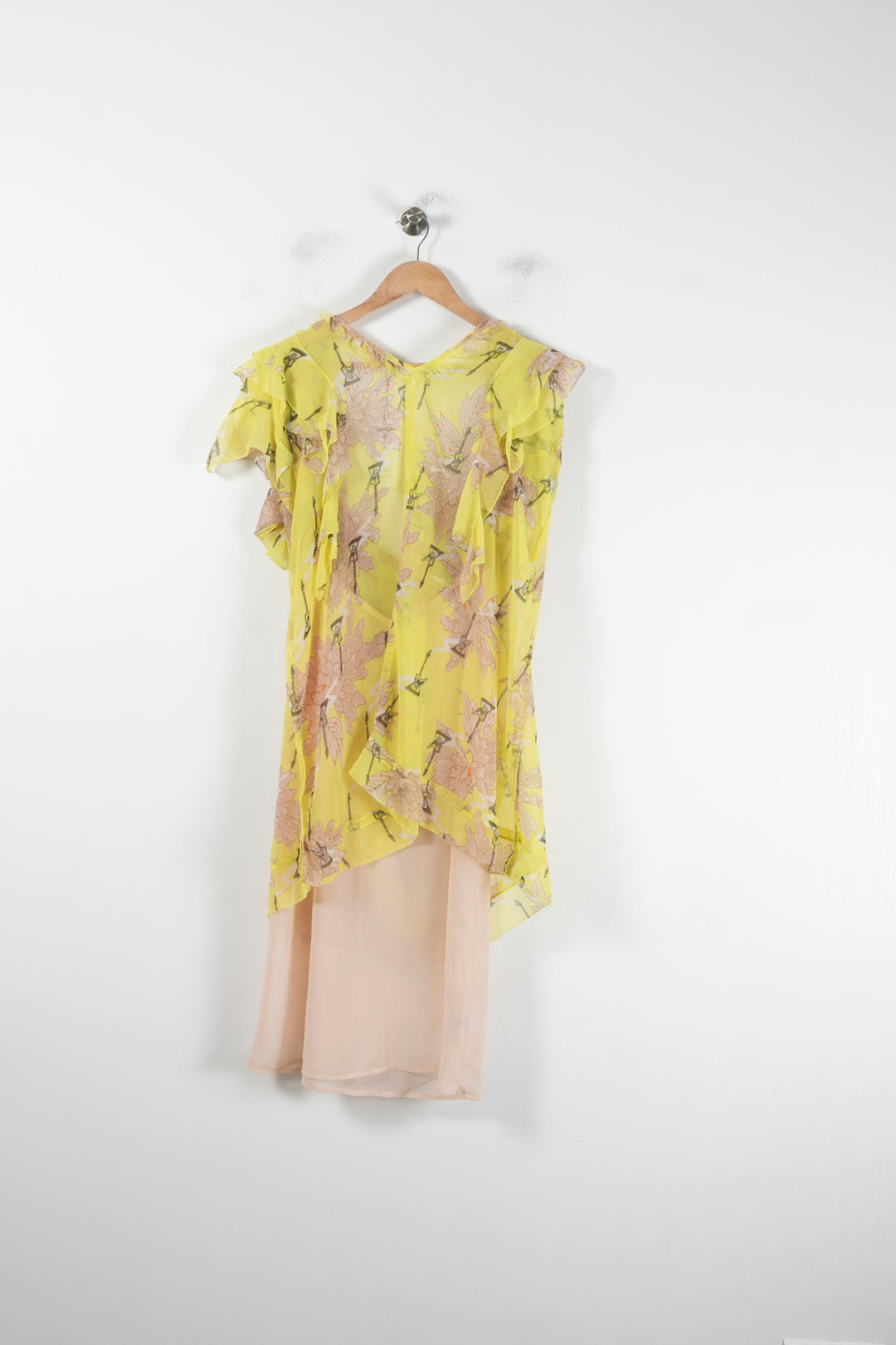 Robe Midi Jaune et Rose - Taille L/40 de la marque Zadig&Voltaire | PARAD64742 - Vendu par Paradigme - Image 4
