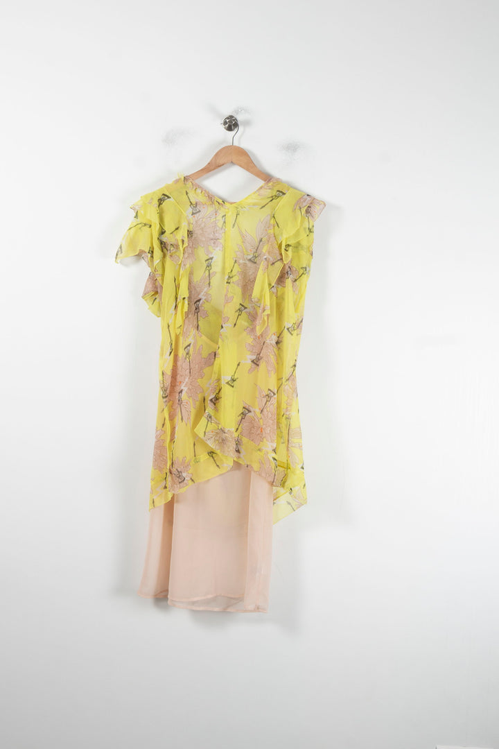 Robe Midi Jaune et Rose - Taille L/40 de la marque Zadig&Voltaire | PARAD64742 - Vendu par Paradigme - Image 4