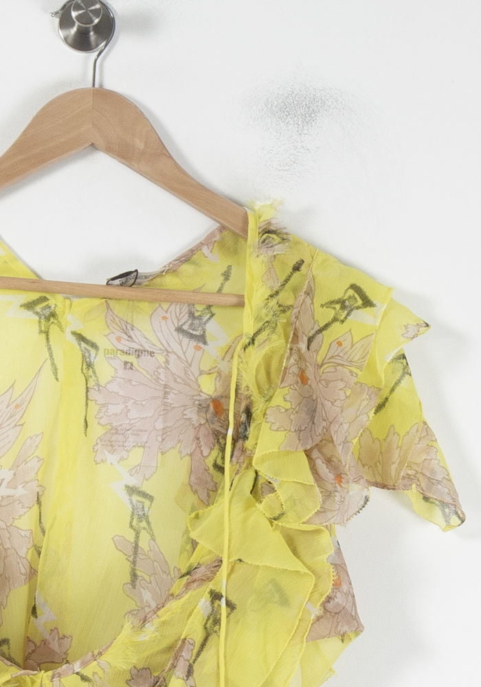 Robe Midi Jaune et Rose - Taille L/40 de la marque Zadig&Voltaire | PARAD64742 - Vendu par Paradigme - Image 3