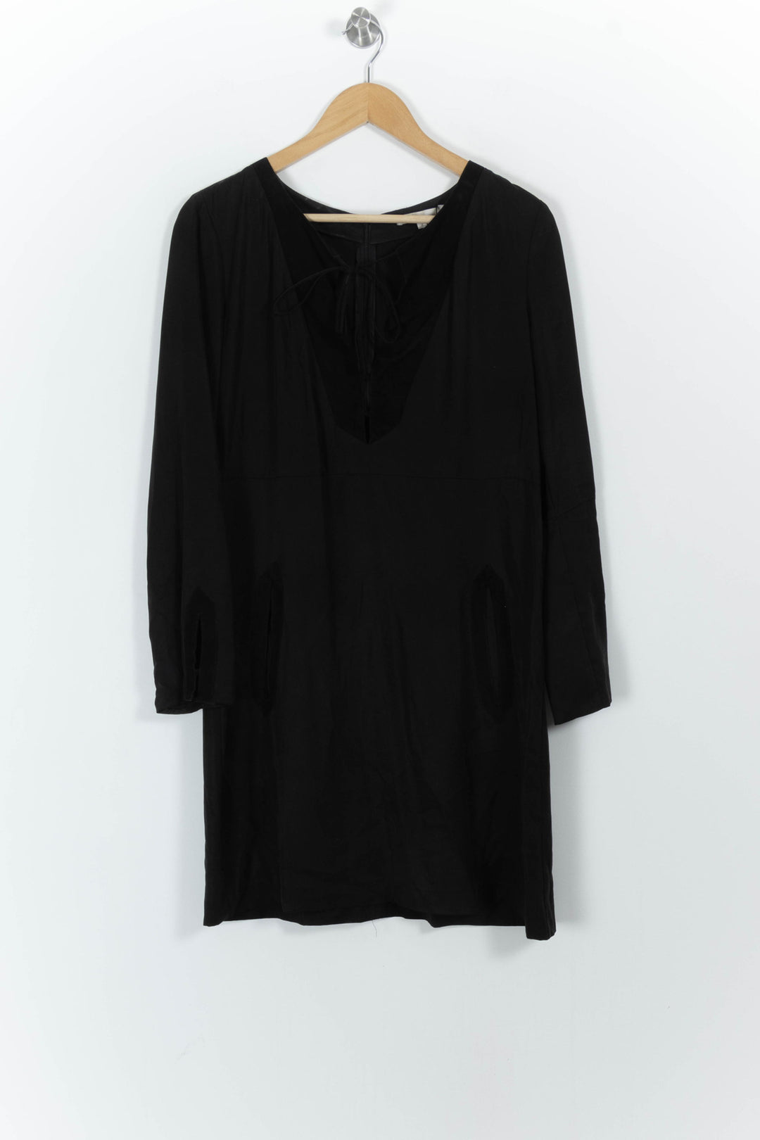 Robe Midi Noire - Taille L/40 de la marque Maje | PARAD64747 - Vendu par Paradigme - Image 2