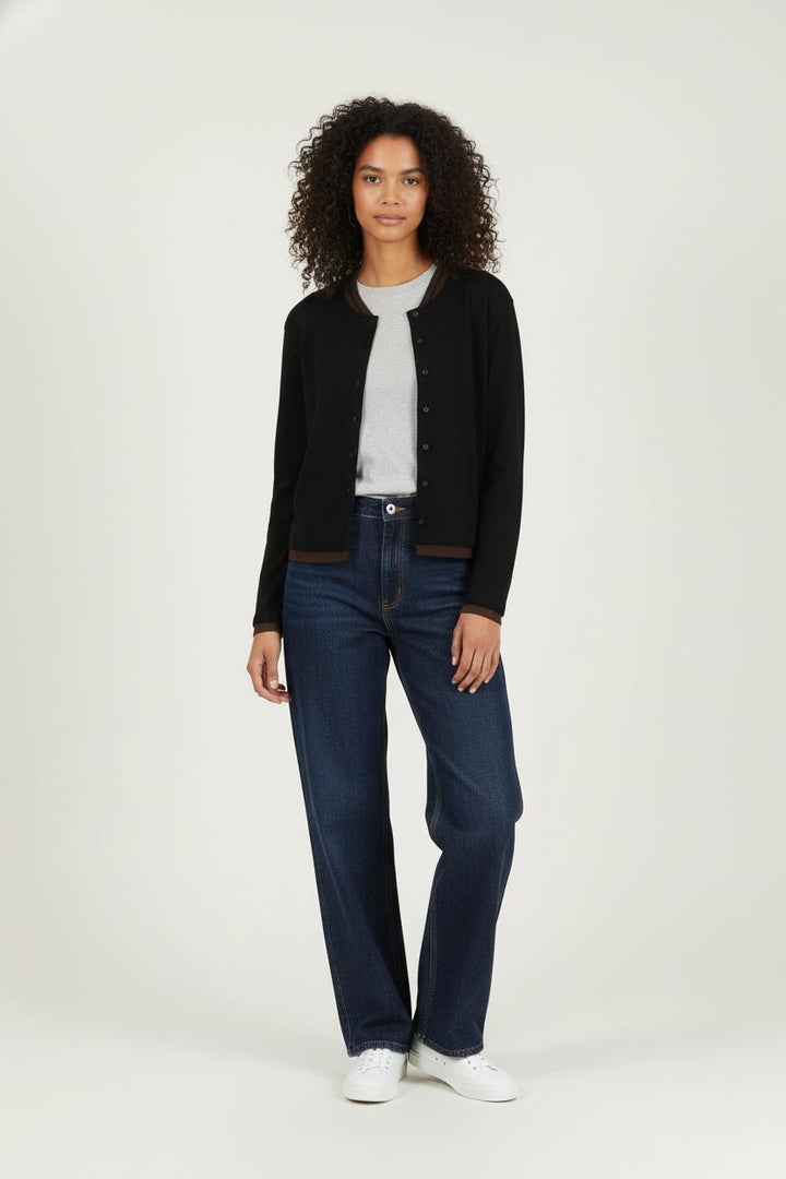 Cardigan Noir - Taille XL/42 de la marque IKKS | PARAD64755 - Vendu par Paradigme - Image 1