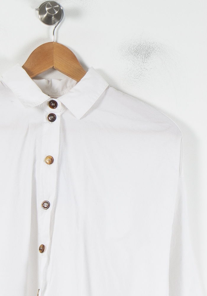 Chemisier Blanc - Taille XL/42 de la marque La Fée Maraboutée | PARAD64756 - Vendu par Paradigme - Image 3