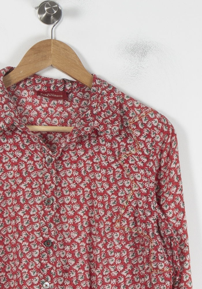 Robe Chemise Rouge et Blanche - Taille L/40 de la marque Zadig&Voltaire | PARAD64757 - Vendu par Paradigme - Image 3