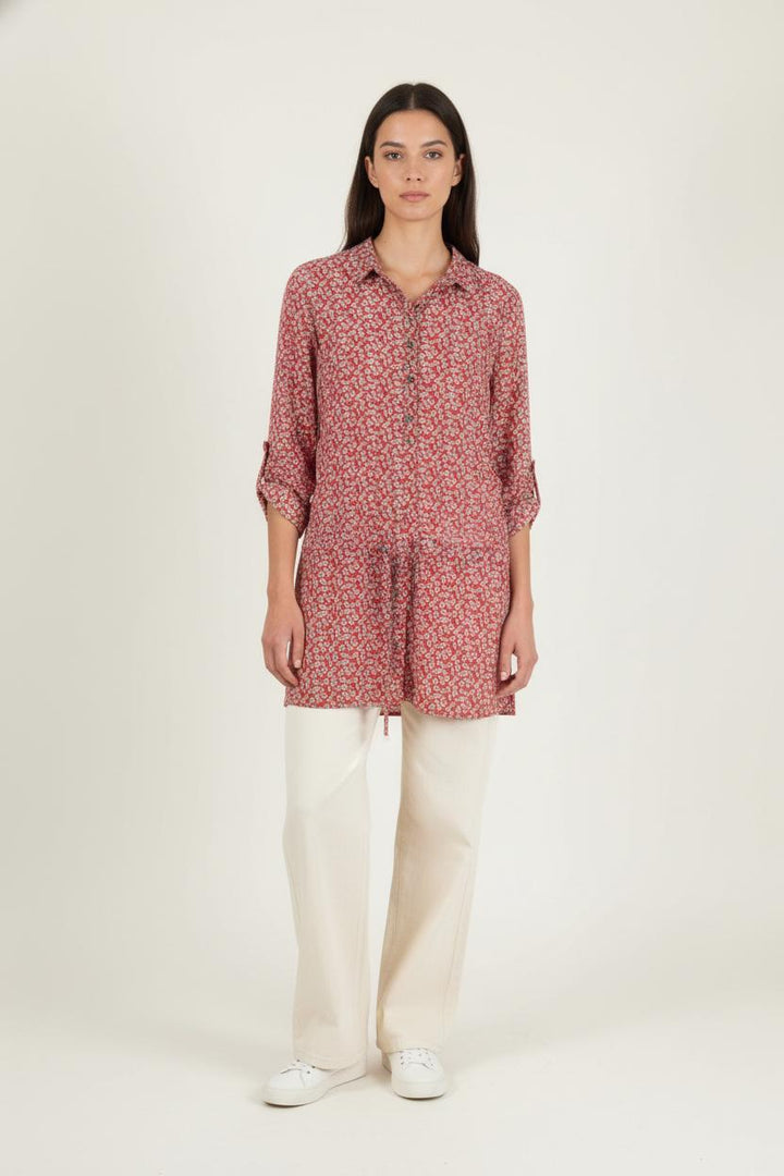 Robe Chemise Rouge et Blanche - Taille L/40 de la marque Zadig&Voltaire | PARAD64757 - Vendu par Paradigme - Image 1