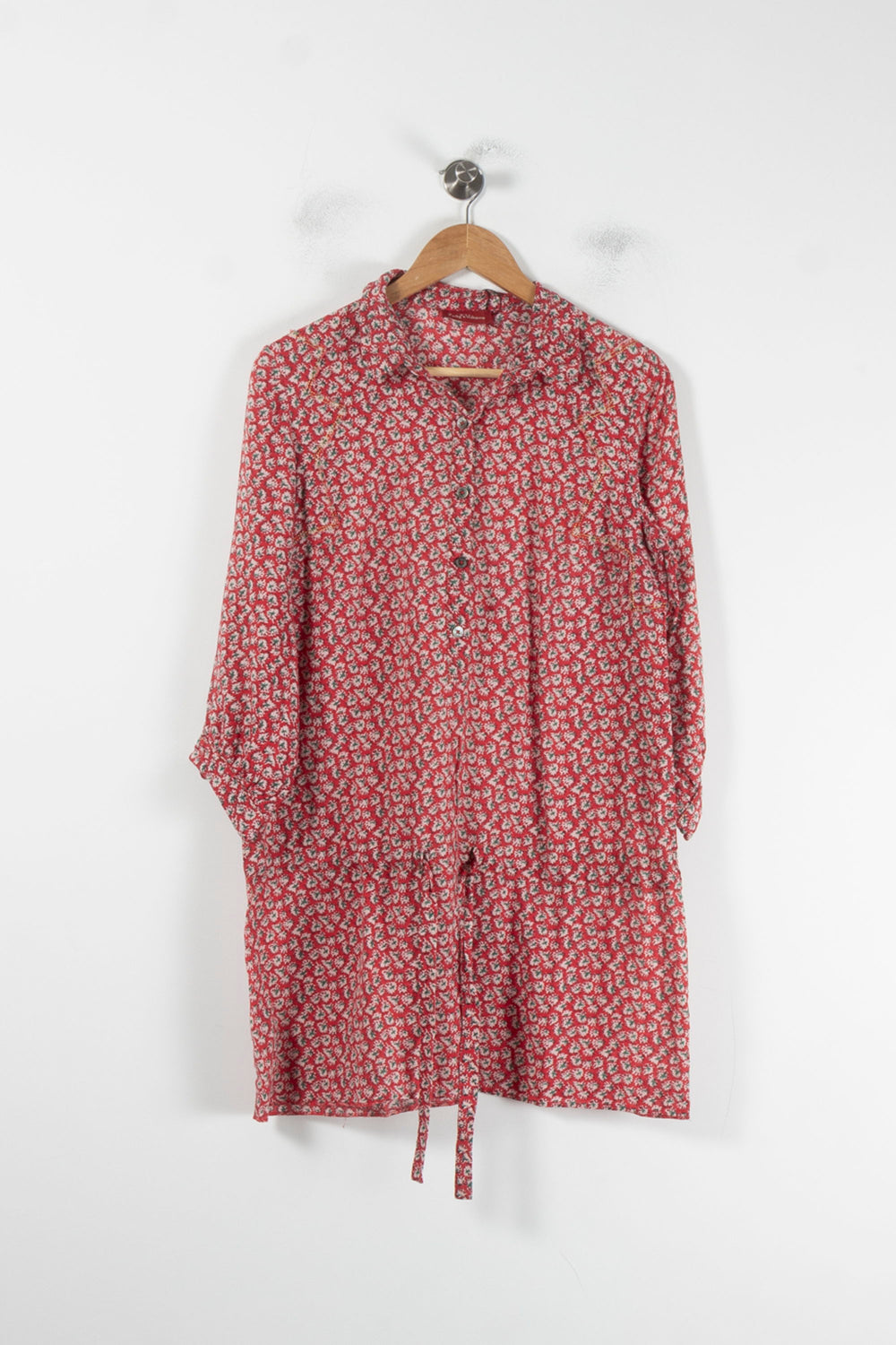 Robe Chemise Rouge et Blanche - Taille L/40 de la marque Zadig&Voltaire | PARAD64757 - Vendu par Paradigme - Image 2
