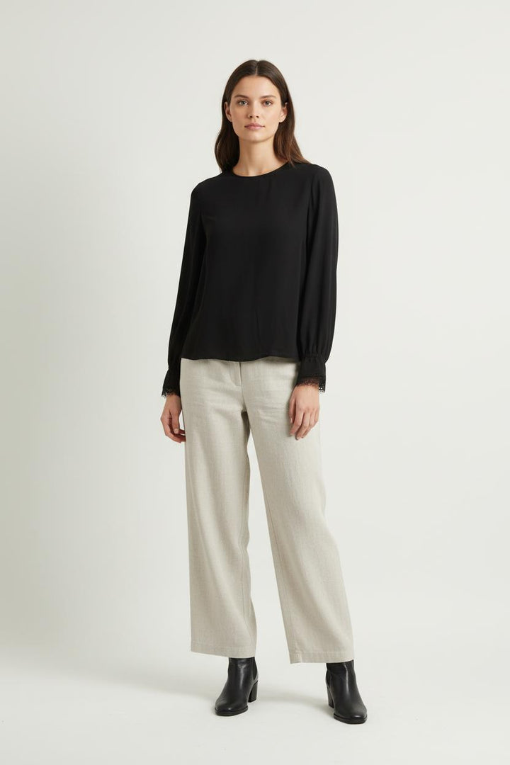 Blouse Noire - Taille M/38 de la marque The Kooples | PARAD64760 - Vendu par Paradigme - Image 1